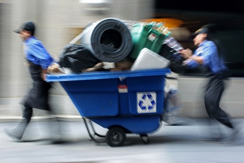 Inspection of commercial waste containers and collection point