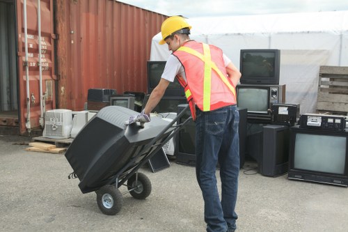 Secure disposal of electronic waste during office clearance